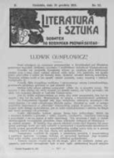 Literatura i Sztuka. Dodatek do Dziennika Poznańskiego. 1910 R.2 nr52