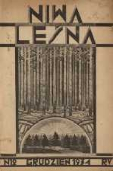 Niwa Leśna 1934 [Nr12]