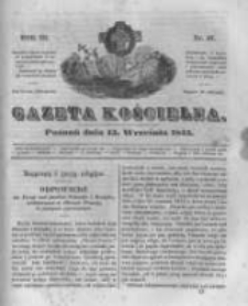 Gazeta Kościelna 1845.09.15 R.3 Nr37