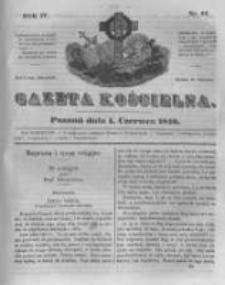Gazeta Kościelna 1846.06.01 R.4 Nr22