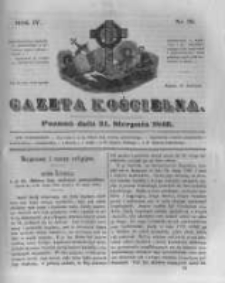 Gazeta Kościelna 1846.08.31 R.4 Nr35