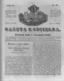 Gazeta Kościelna 1846.12.07 R.4 Nr49