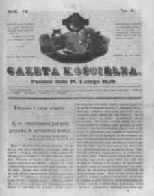 Gazeta Kościelna 1849.02.28 R.7 Nr6