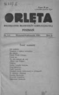 Orlęta: miesięcznik młodzieży gimnazjalnej 1929 wrzesień/październik R.2 nr1/2