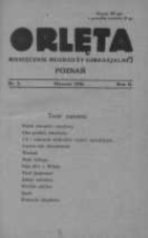 Orlęta: miesięcznik młodzieży gimnazjalnej 1930 styczeń R.2 Nr5