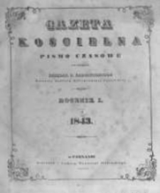 Gazeta Kościelna. 1843 R.1 nr1