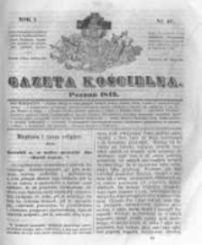 Gazeta Kościelna. 1843 R.1 nr41