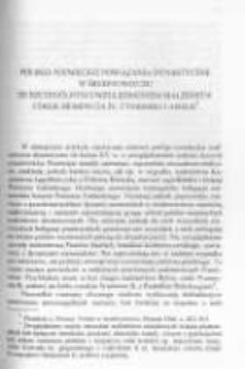 Polsko-niemieckie powiązania dynastyczne w średniowieczu ze szczególnym uwzględnieniem małżeństw córek Siemowita IV, Cymbarki i Amelii
