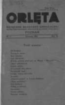 Orlęta: miesięcznik młodzieży gimnazjalnej 1930 wrzesień R.3 Nr1
