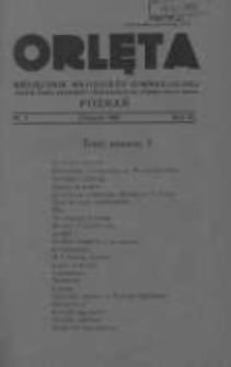 Orlęta: miesięcznik młodzieży gimnazjalnej: jedyne pismo młodzieży odznaczone na Powszechnej Wystawie Krajowej 1930 listopad R.3 Nr3
