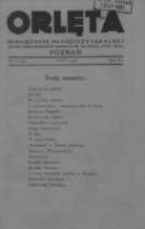 Orlęta: miesięcznik młodzieży szkolnej: jedyne pismo młodzieży odznaczone na Powszechnej Wystawie Krajowej 1931 luty R.3 Nr6