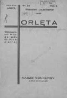 Orlęta: czasopismo młodzieży gimnazjalnej: wychodzi w Poznaniu 1932 wrzesień/październik R.5 Nr1/2