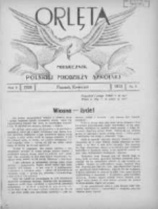 Orlęta: miesięcznik polskiej młodzieży szkolnej 1933 kwiecień R.5 Nr8