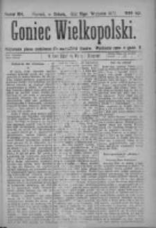 Goniec Wielkopolski: najtańsze pismo codzienne dla wszystkich stanów 1877.09.15 Nr164