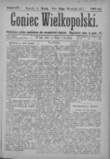 Goniec Wielkopolski: najtańsze pismo codzienne dla wszystkich stan&oacute;w 1877.09.26 Nr173