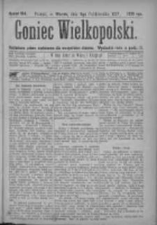 Goniec Wielkopolski: najtańsze pismo codzienne dla wszystkich stanów 1877.10.09 Nr184