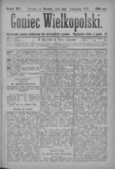 Goniec Wielkopolski: najtańsze pismo codzienne dla wszystkich stanów 1877.11.06 Nr207