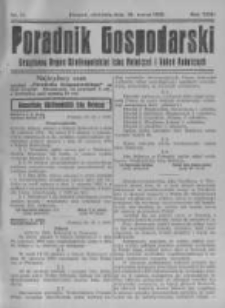 Poradnik Gospodarski. Pismo Tygodniowe. 1920.03.28 R.31 nr13