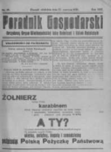 Poradnik Gospodarski. Pismo Tygodniowe. 1920.06.27 R.31 nr26