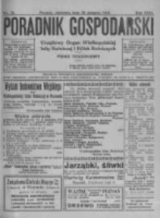 Poradnik Gospodarski. Pismo Tygodniowe. 1920.08.29 R.31 nr35