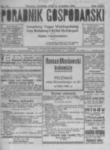 Poradnik Gospodarski. Pismo Tygodniowe. 1920.09.12 R.31 nr37