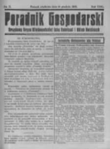 Poradnik Gospodarski. Pismo Tygodniowe. 1920.12.19 R.31 nr51