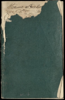 Raptularzyk Leonarda Niedźwieckiego z zapiskami z roku 1851-1852