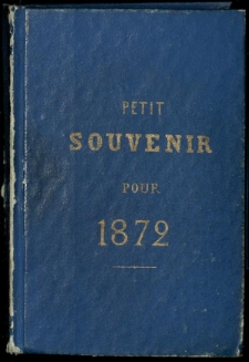 Raptularzyk Leonarda Niedźwieckiego z zapiskami z roku 1872