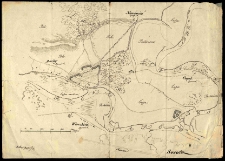 Mapa okolic Serocka z czas&oacute;w powstania listopadowego