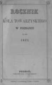 Rocznik Koła Towarzyskiego w Poznaniu na rok 1871
