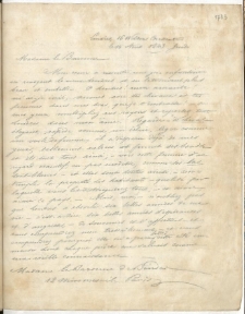 List do Binder baronowej