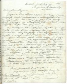 List do Nowosielskiego Feliksa