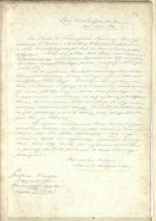 List do Zarzeckiego Tomasza