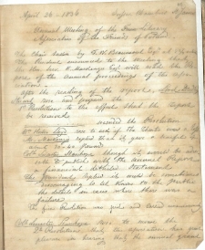 Annual Meeting of the Literary Association of the Friend of Poland April 26 1836