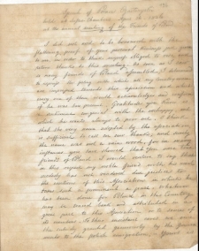 Speech of Prince Czartoryski held at Sussex-Chambers April 26 1836 at the Annual Meeting of the Friends of Poland