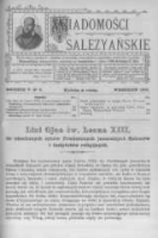 Wiadomości Salezyańskie. 1901 R.5 nr9