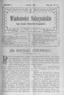 Wiadomości Salezyańskie. 1906 R.10 nr6