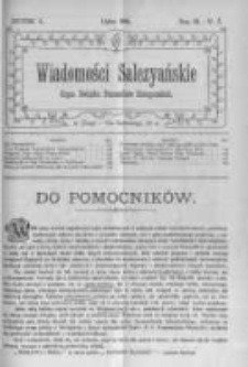 Wiadomości Salezyańskie. 1906 R.10 nr7