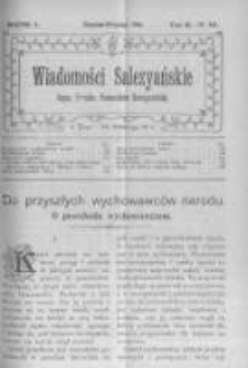 Wiadomości Salezyańskie. 1906 R.10 nr8-9