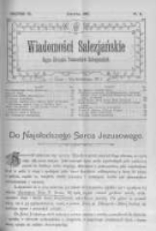 Wiadomości Salezjańskie. 1907 R.11 nr6