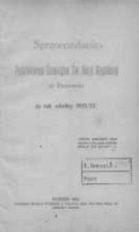 Sprawozdanie Państwowego Gimnazjum Św. Marji Magdaleny w Poznaniu za rok szkolny 1921/22