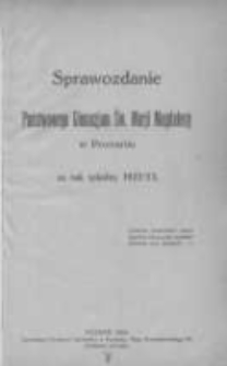 Sprawozdanie Państwowego Gimnazjum Św. Marji Magdaleny w Poznaniu za rok szkolny 1922/23
