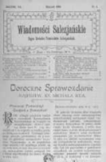 Wiadomości Salezjańskie. 1908 R.12 nr1
