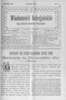 Wiadomości Salezjańskie. 1909 R.13 nr4
