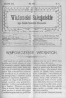 Wiadomości Salezjańskie. 1909 R.13 nr5