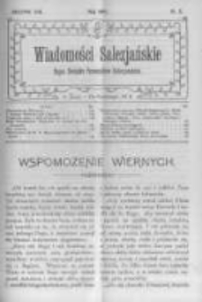 Wiadomości Salezjańskie. 1909 R.13 nr5