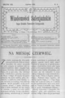 Wiadomości Salezjańskie. 1909 R.13 nr6