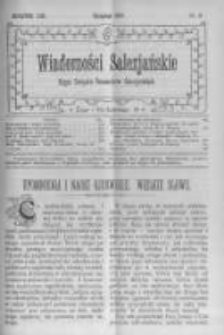 Wiadomości Salezjańskie. 1909 R.13 nr8