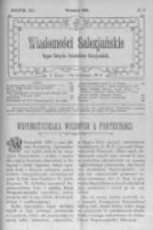 Wiadomości Salezjańskie. 1909 R.13 nr9