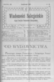 Wiadomości Salezjańskie. 1909 R.13 nr10